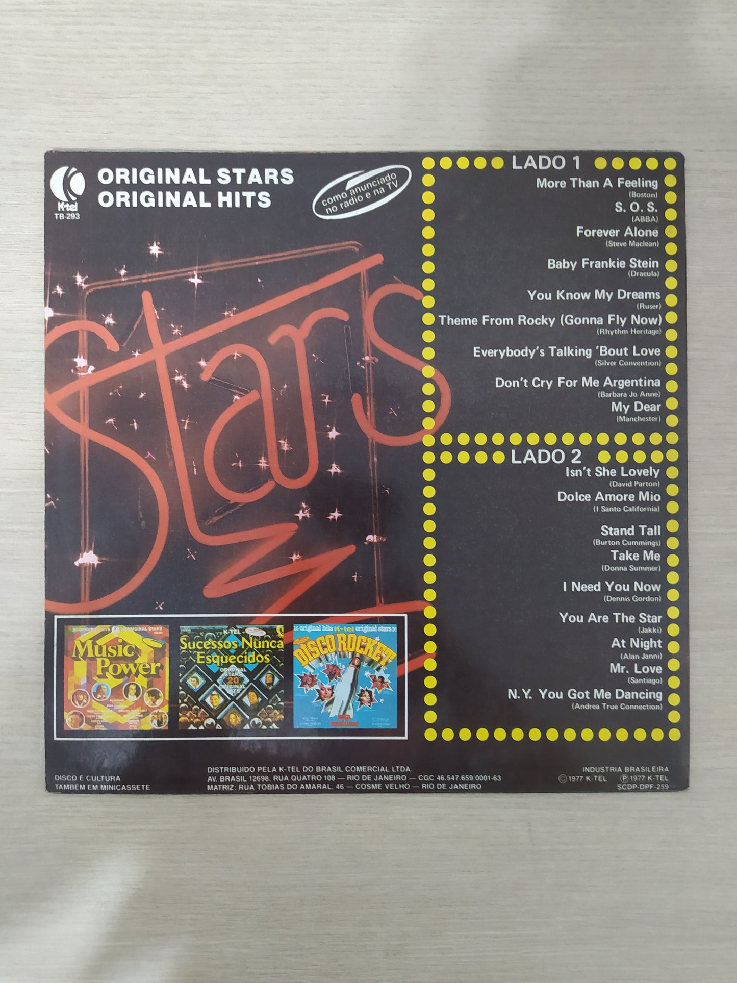 Lp Vinil K-tel Apresenta Stars