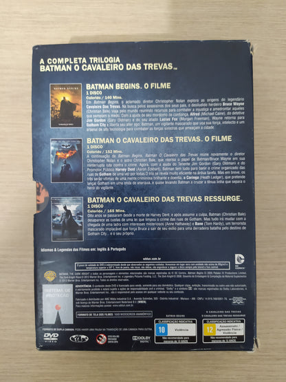 Dvd Box Batman O Cavaleiro das Trevas Trilogia 3 Dvds