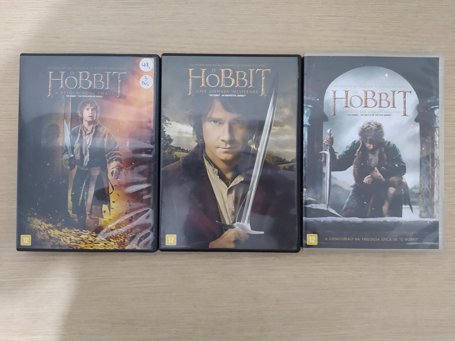 Dvd Lote Hobbit 3 Dvds