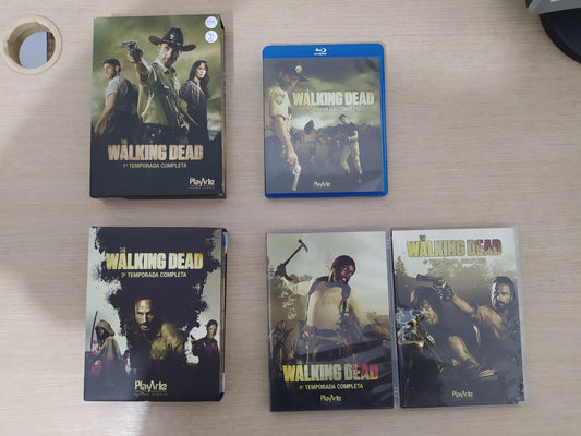 Dvd Blu Ray Lote Walking Dead 1ª a 4ª Temp 7 Dvds 3 Blu Rays