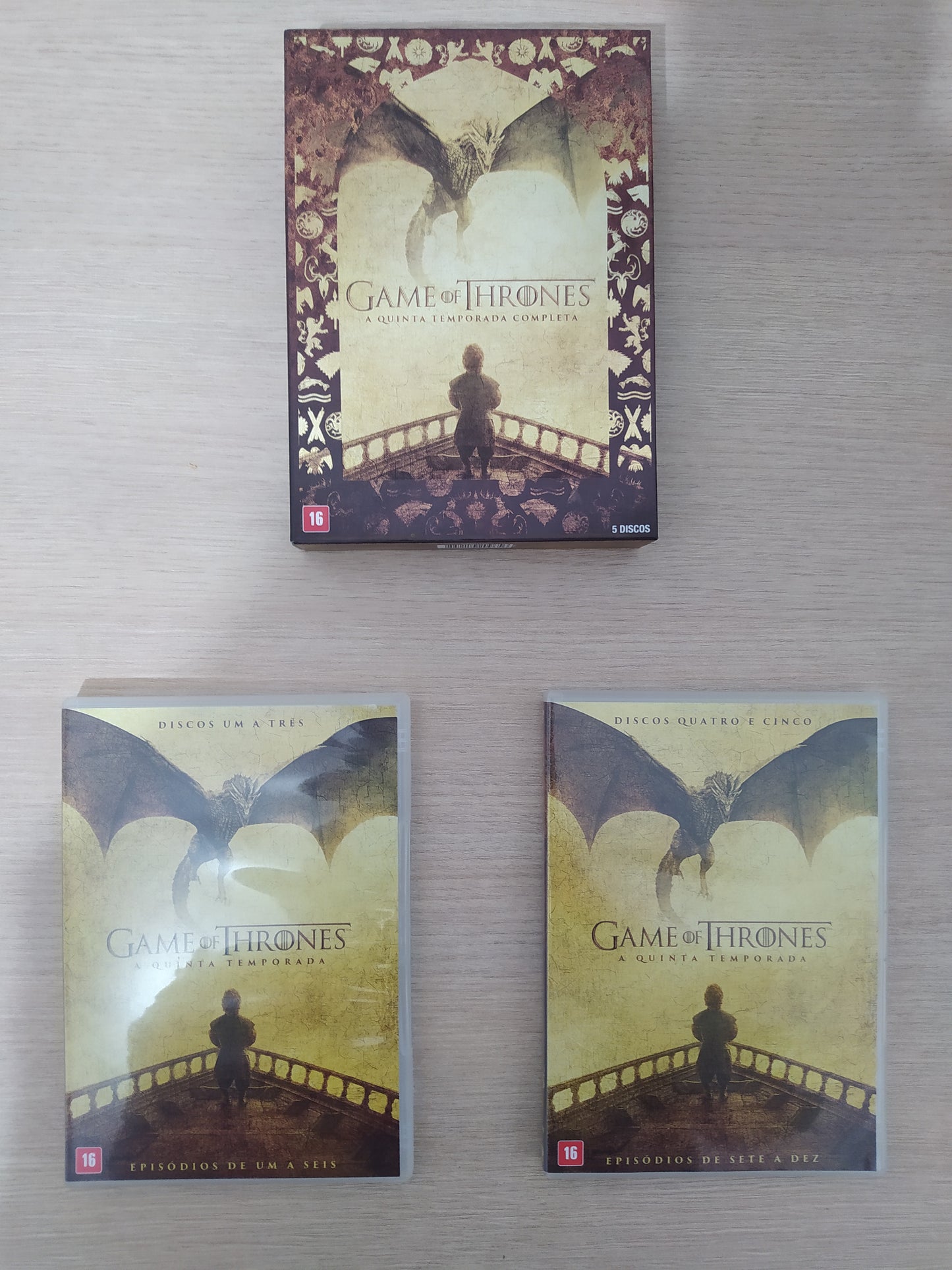 Dvd Lote Boxes Game Of Thrones 1ª a 6ª Temporada 30 Dvds