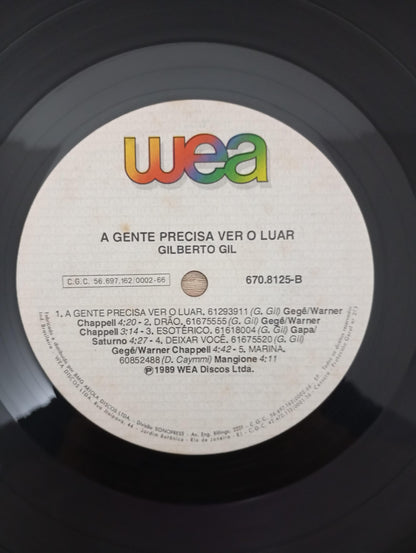 Lp Vinil Gilberto Gil A Gente Precisa Ver O Luar