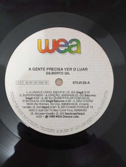 Lp Vinil Gilberto Gil A Gente Precisa Ver O Luar