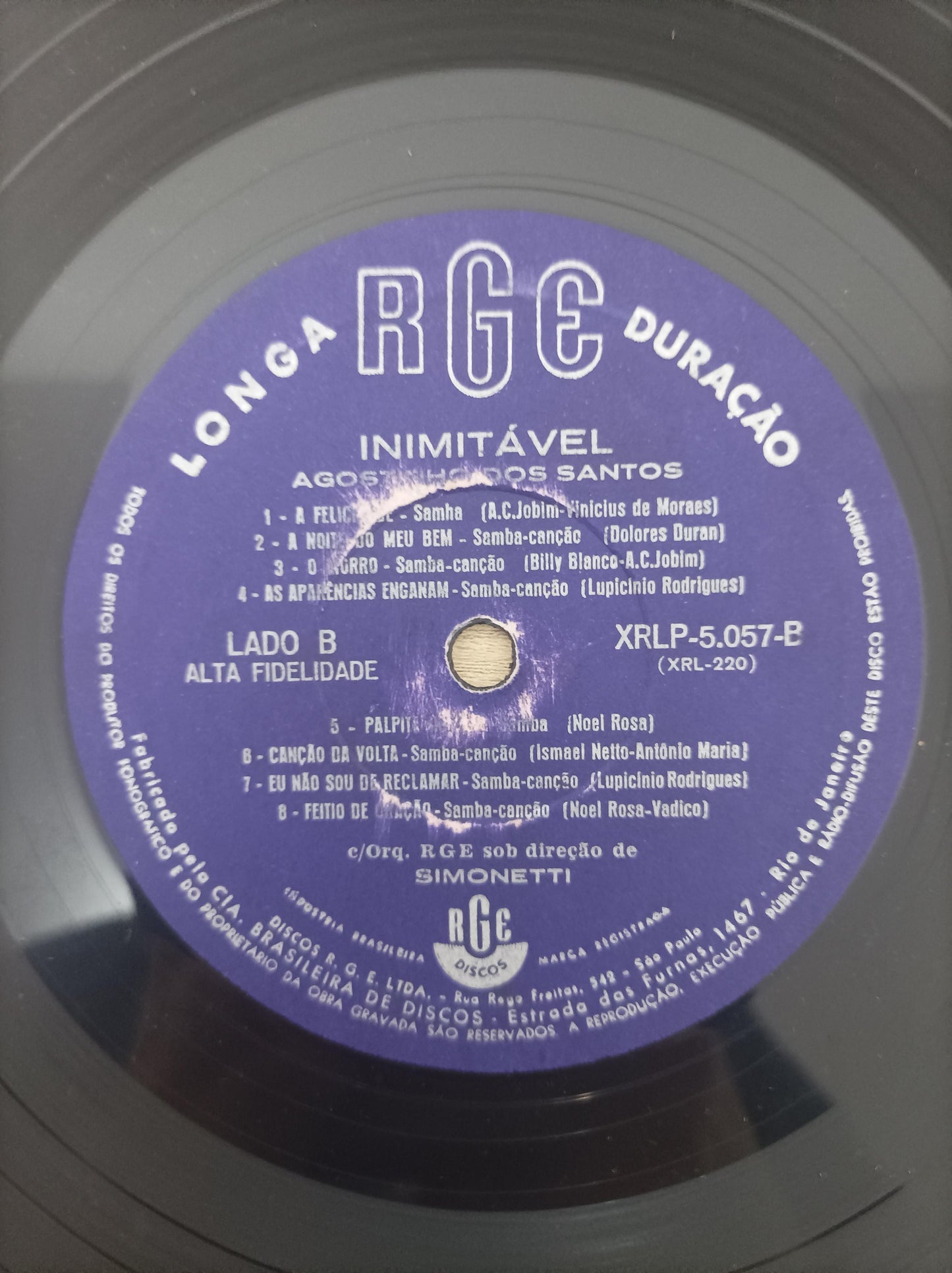 Lp Vinil Agostinho Dos Santos Inimitável