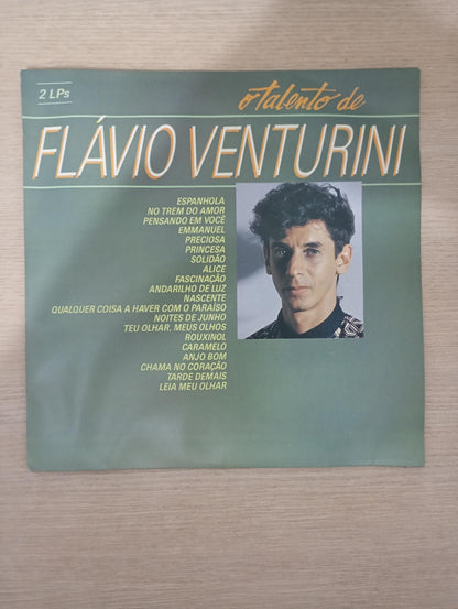 Lp Vinil Flávio Venturini O Talento De Duplo Com Encarte