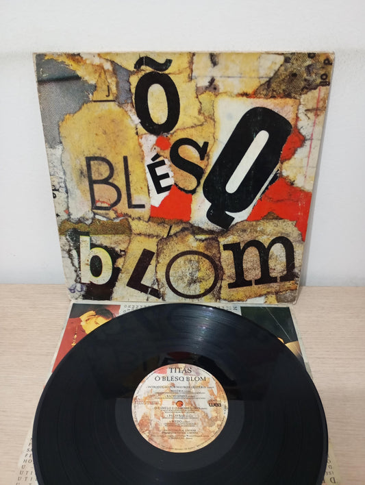 Lp Vinil Titãs Õ Blésq Blom Capa Dupla Com Encarte