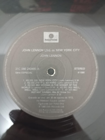 Disco Vinil Live In New York City John Lennon Com Encarte A