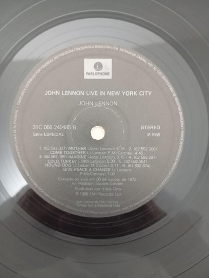 Disco Vinil Live In New York City John Lennon Com Encarte A