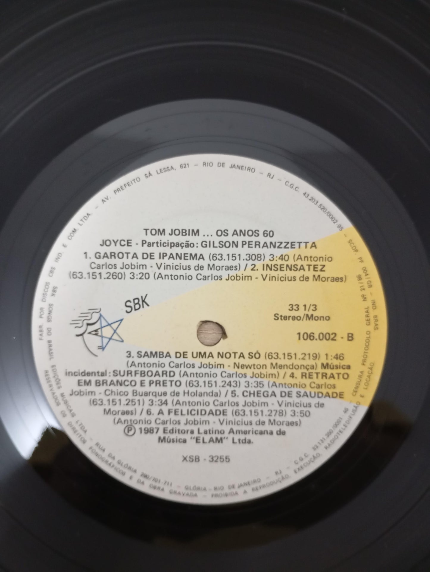 Lp Vinil Joyce Tom Jobim Os Anos 60