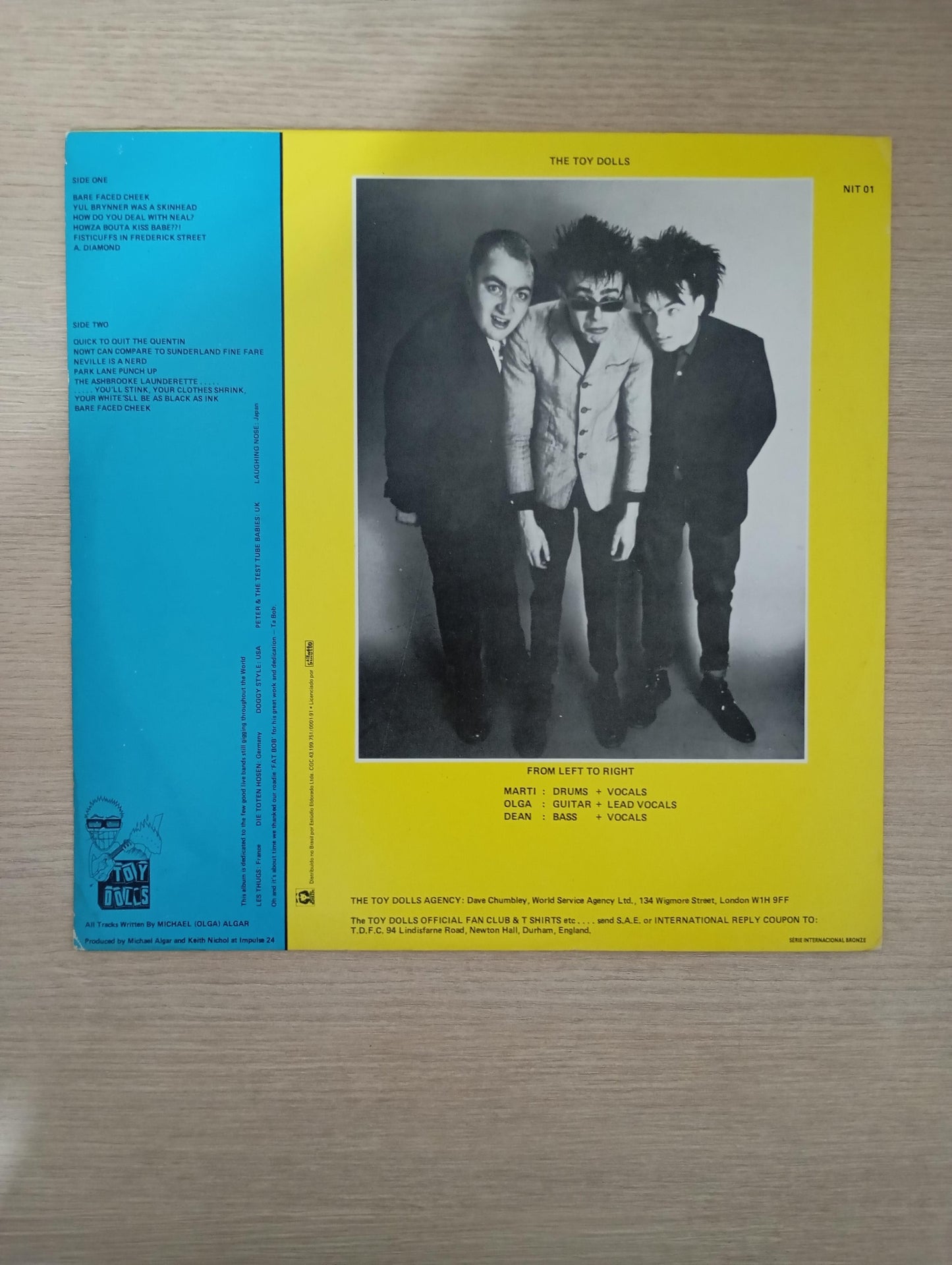 Lp Vinil Toy Dolls Bare Faced Cheek