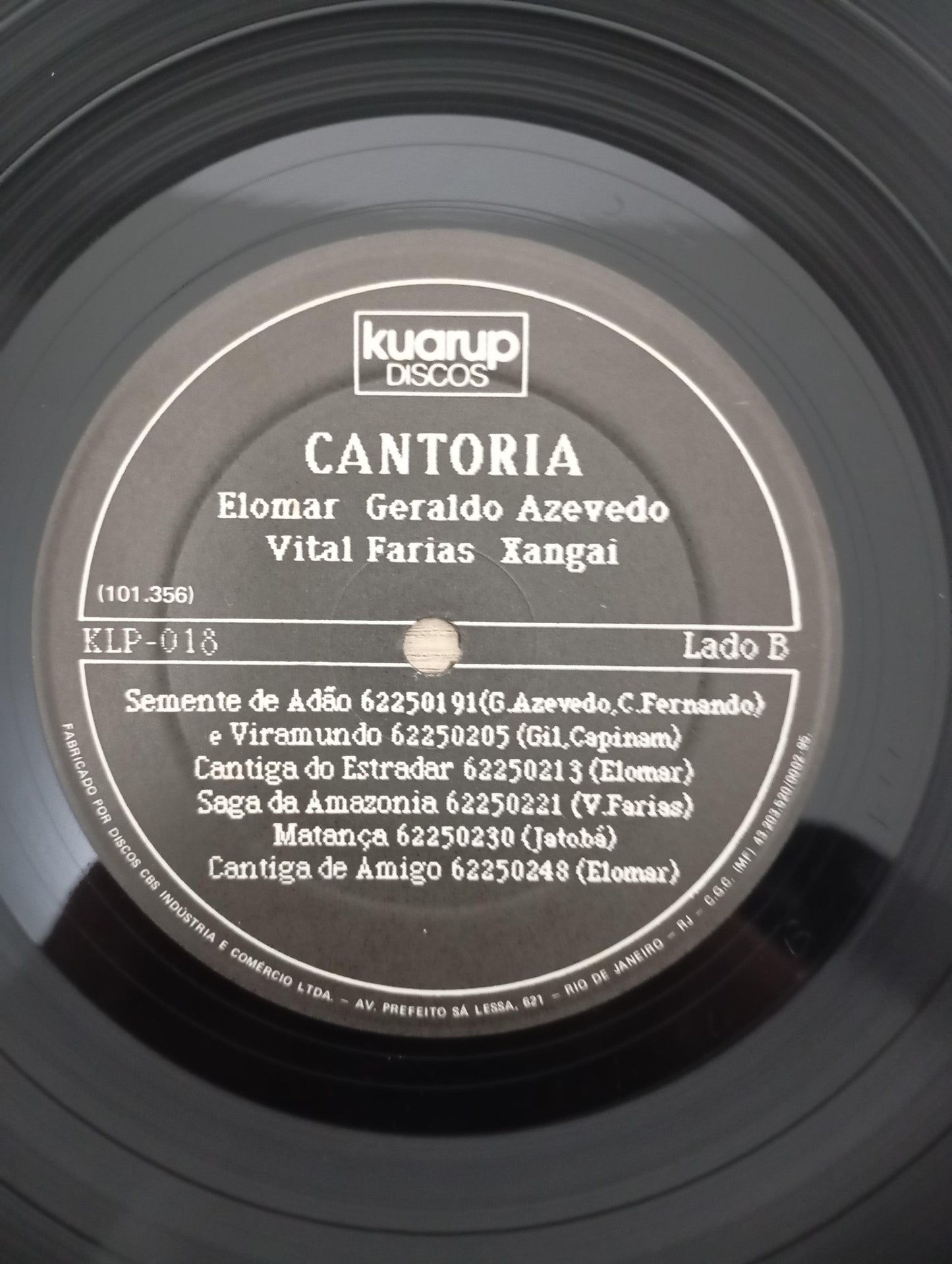 Lp Vinil Elomar, Geraldo Azevedo, Vital, Xangai Cantoria