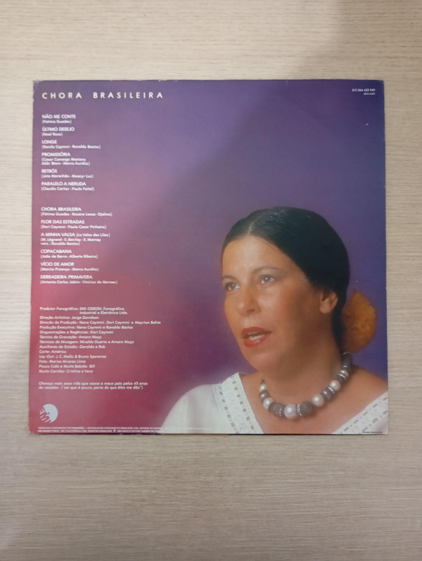 Lp Vinil Nana Caymmi Chora Brasileira Com Encarte