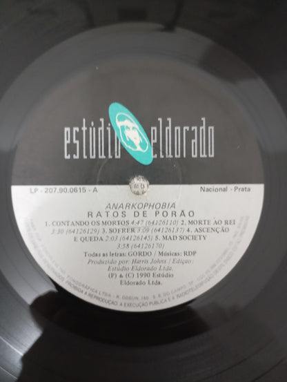 Lp Vinil Ratos De Porão Anarkophobia Com Encarte