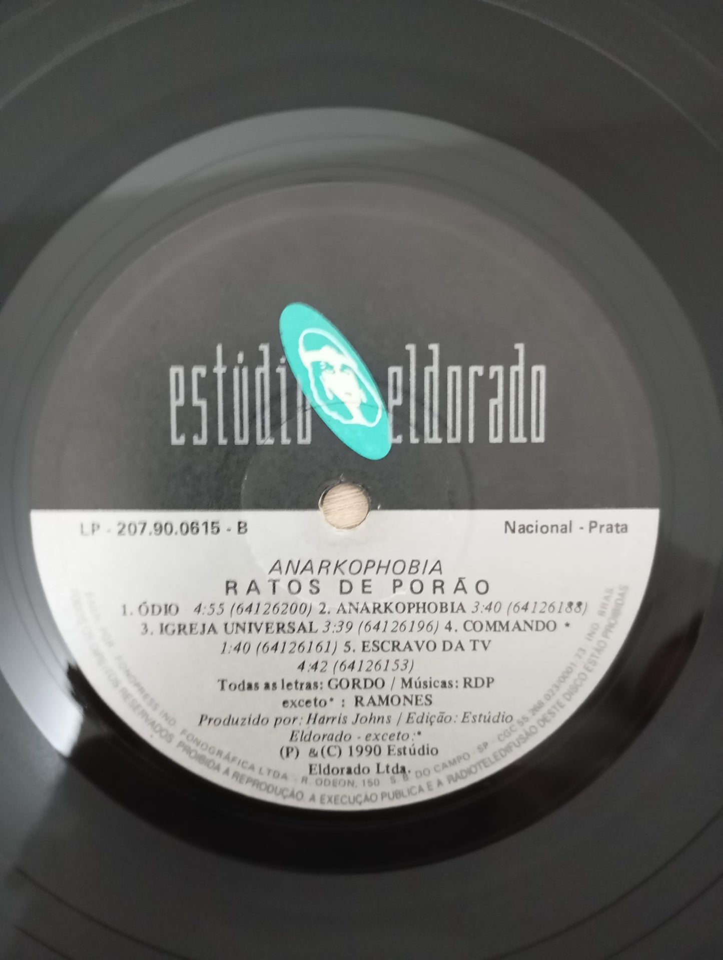 Lp Vinil Ratos De Porão Anarkophobia Com Encarte