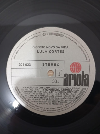 Lp Vinil Lula Côrtes O Gosto Novo Da Vida Com Encarte