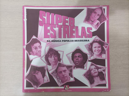 Lp Vinil Box com 8 LPs Super Estrelas Mpb Óctuplo C Encarte