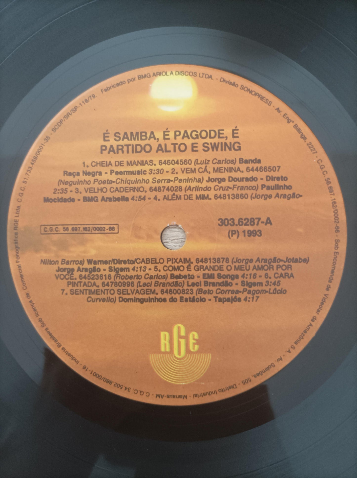 Lp Vinil É Samba É Pagode, É Partido Alto e Swing