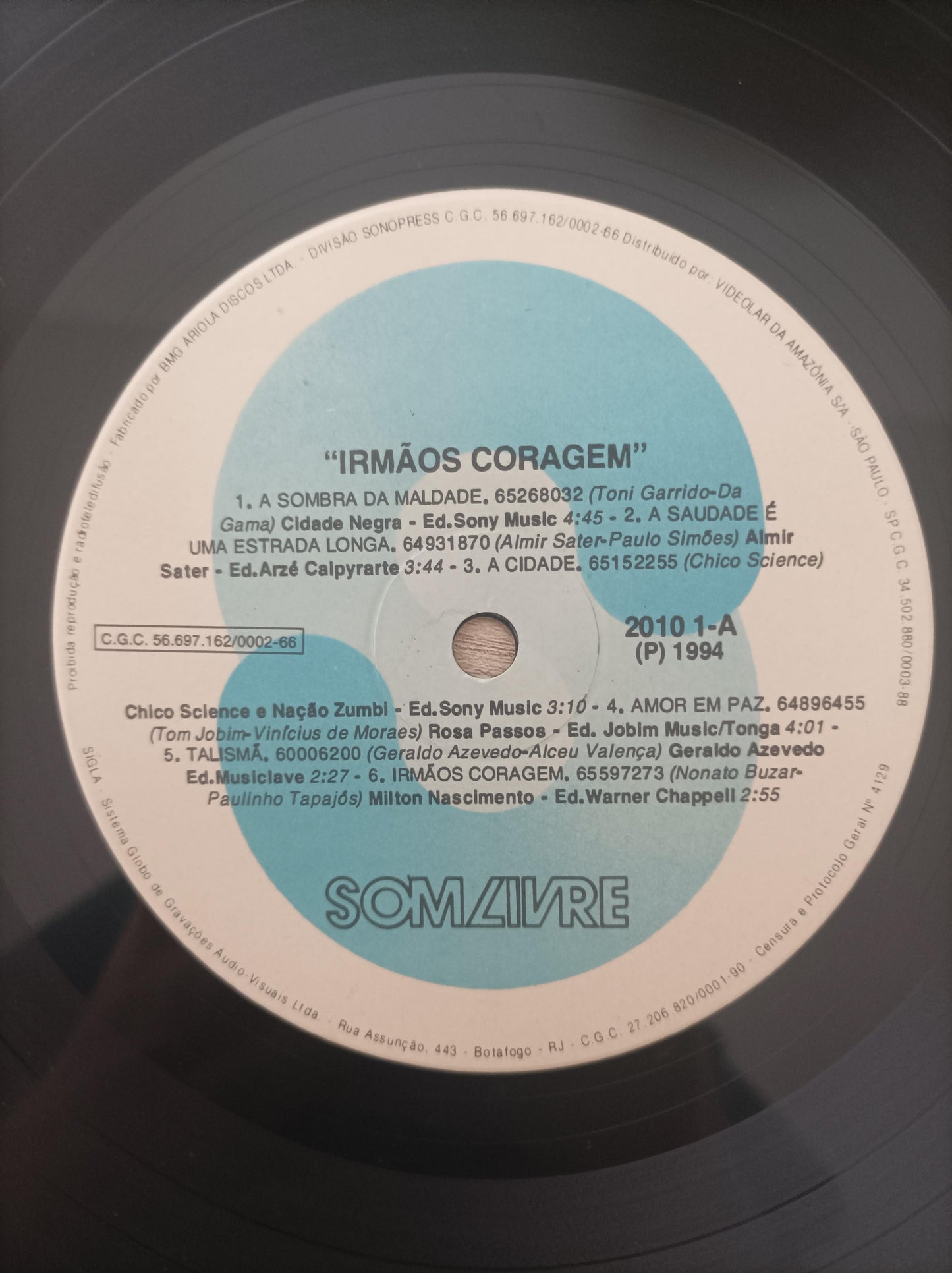 Lp Vinil Irmãos Coragem