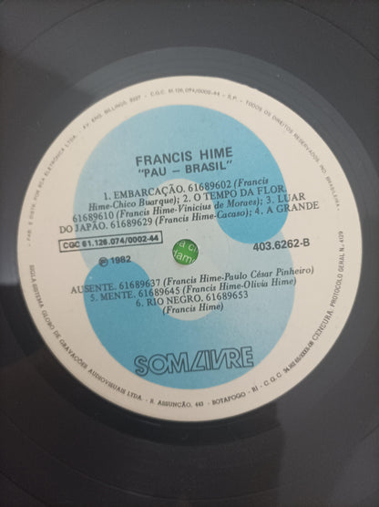 Disco Vinil Pau Brasil Francis Hime Com Encarte A