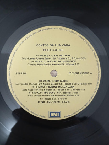 Disco Vinil Contos Da Lua Vaga Beto Guedes A