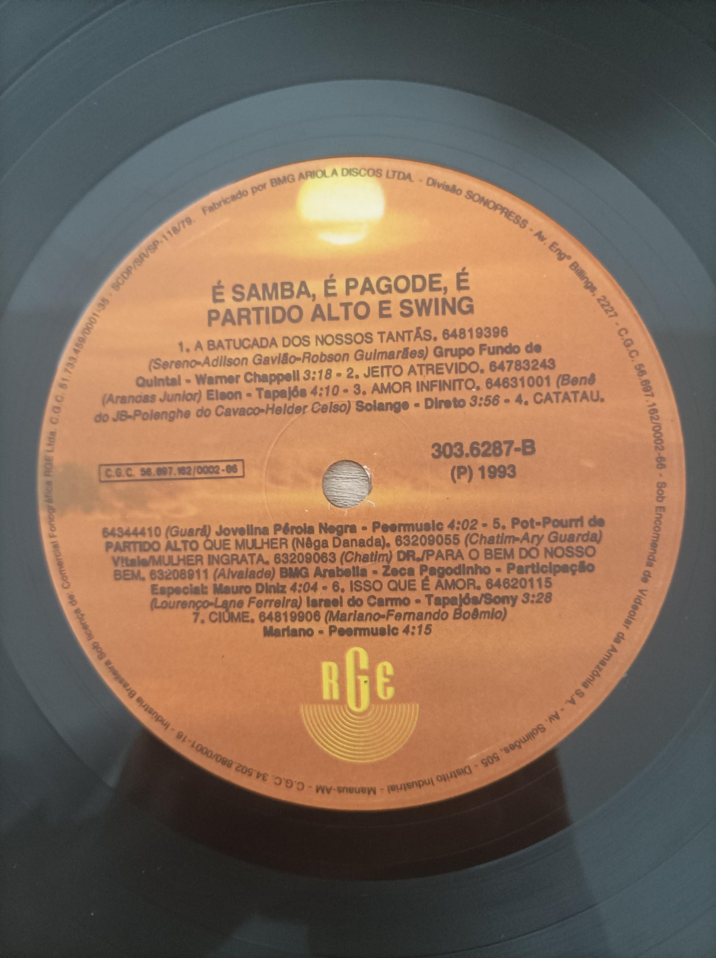 Lp Vinil É Samba É Pagode, É Partido Alto e Swing