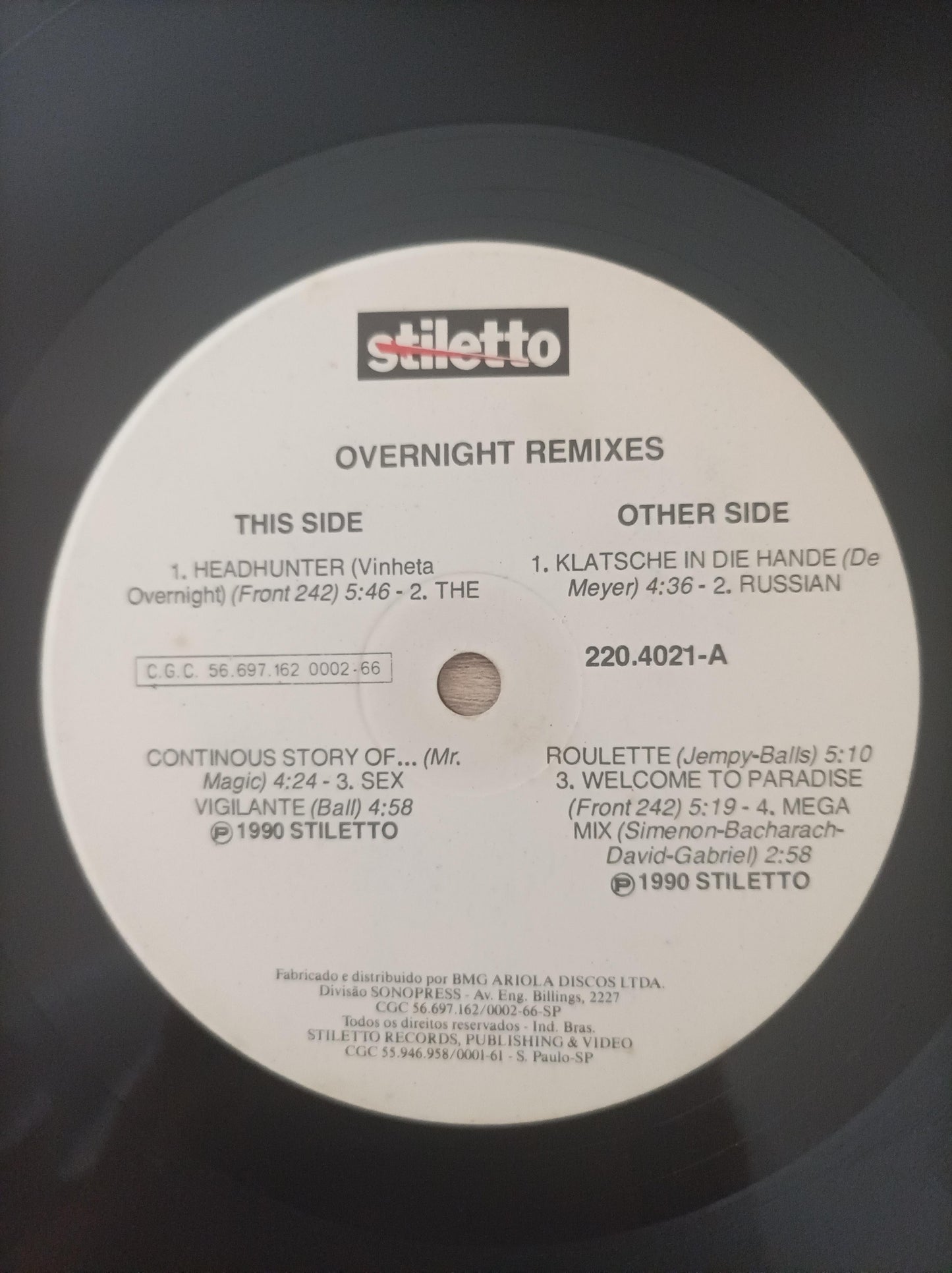 Lp Vinil Overnight Remixes