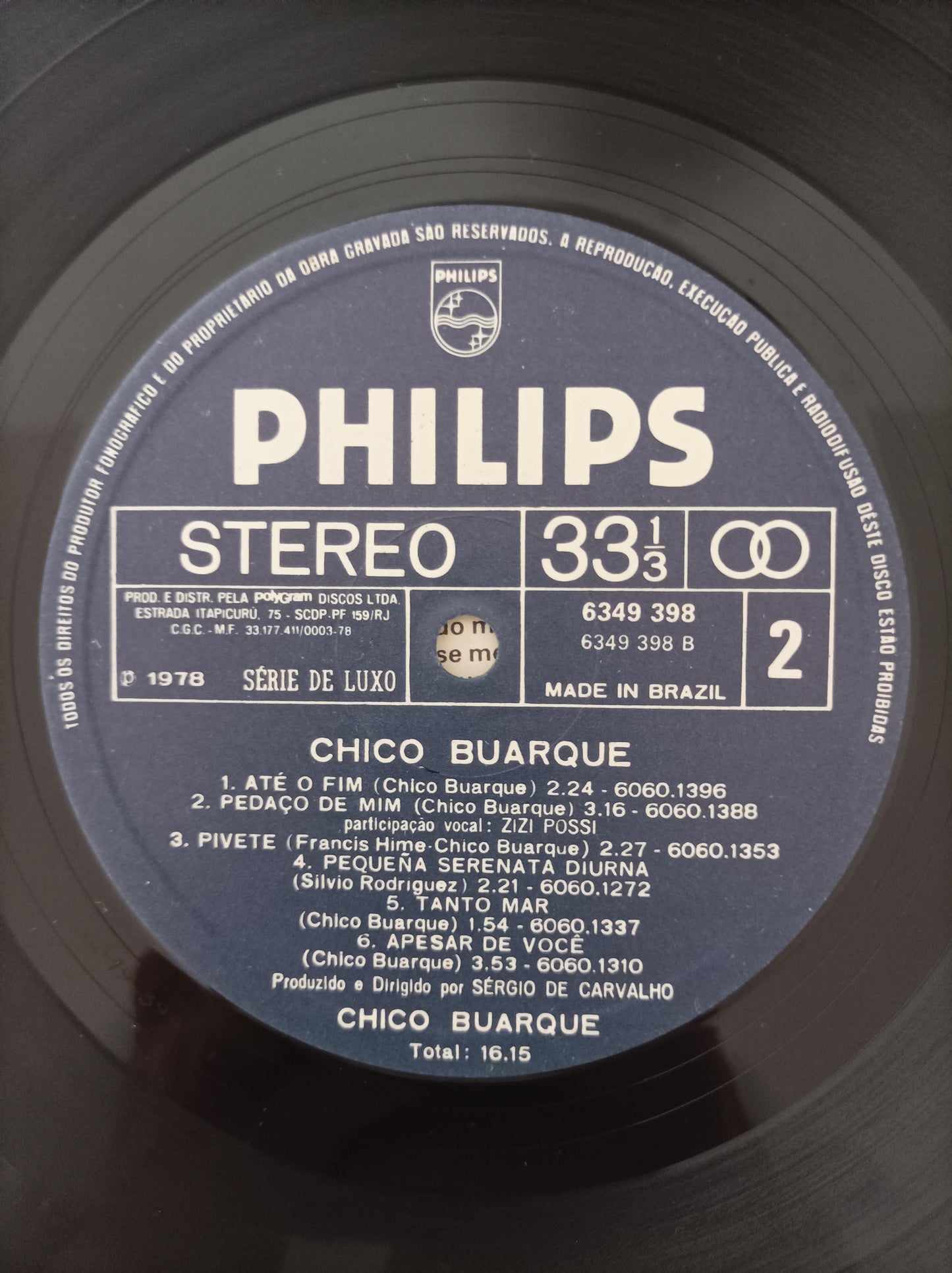 Lp Vinil Chico Buarque 1978 Com Encarte