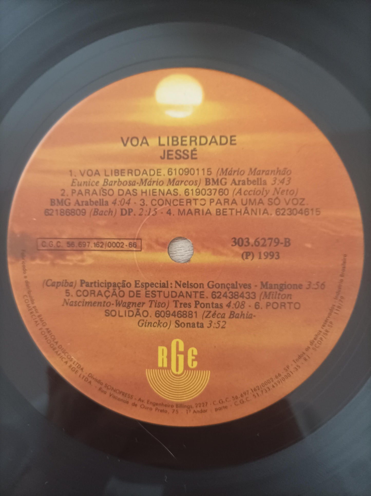 Lp Vinil Jessé Voa Liberdade