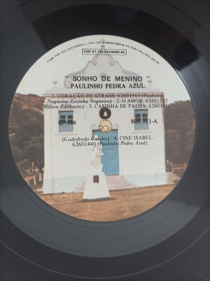 Lp Vinil Paulinho Pedra Azul Sonho Menino Capa Dupla Encarte