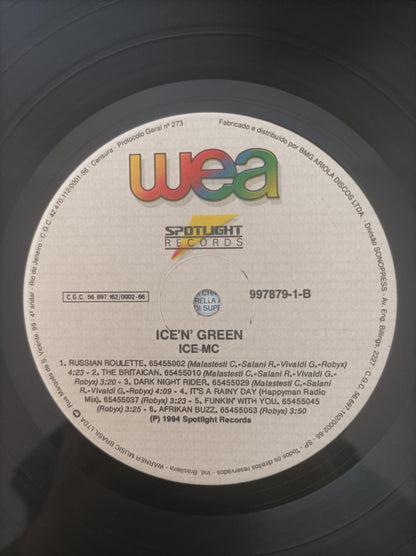 Lp Vinil Ice Mc Ice N Green Com Encarte