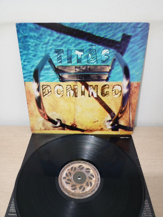 Lp Vinil Titãs Domingo Com Encarte