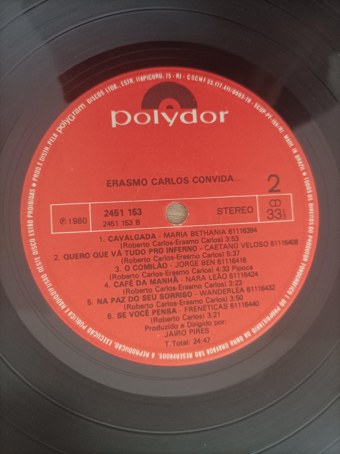 Lp Vinil Erasmo Carlos Convida Capa Dupla