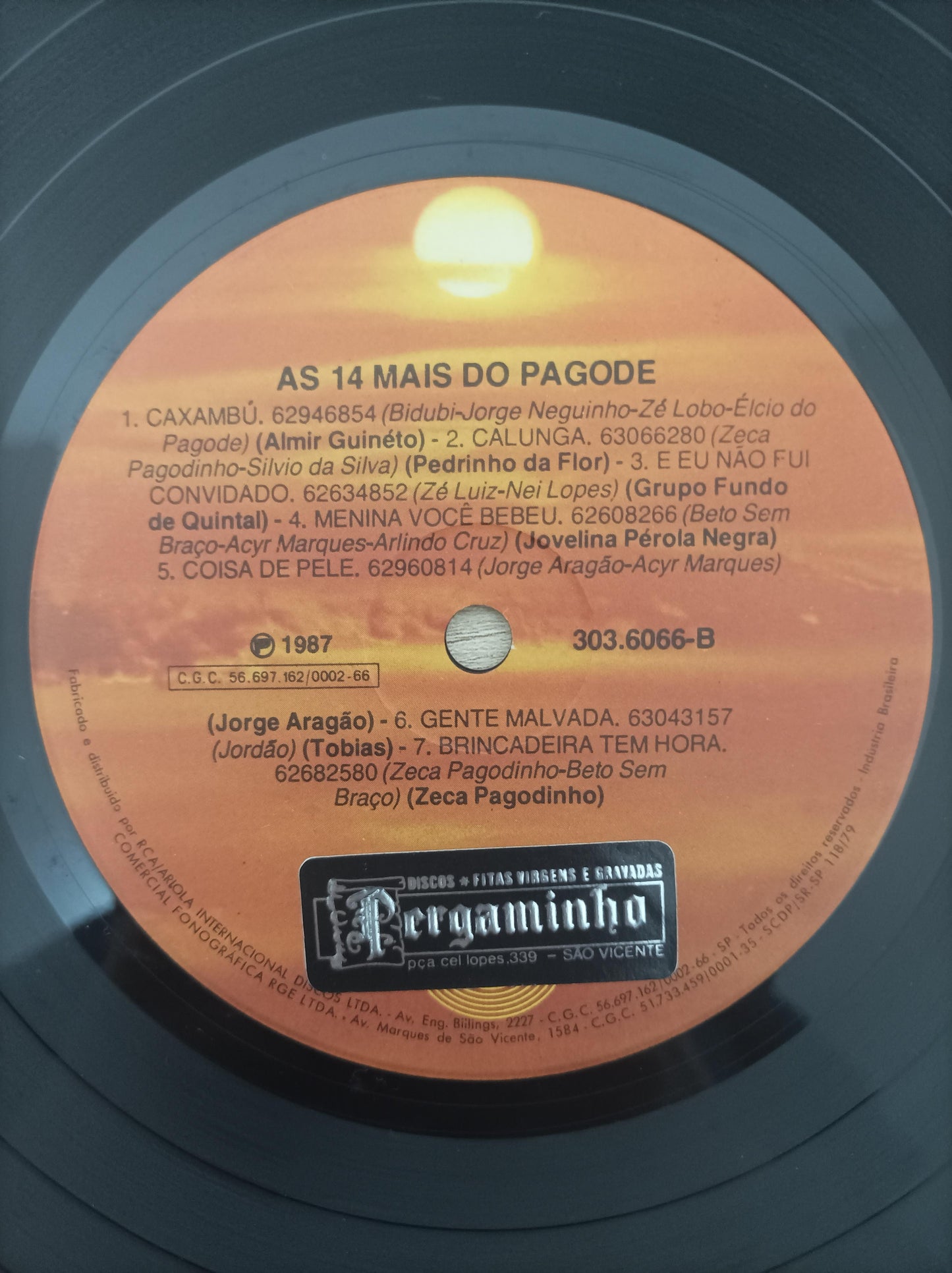 Lp Vinil As 14+ do Pagode