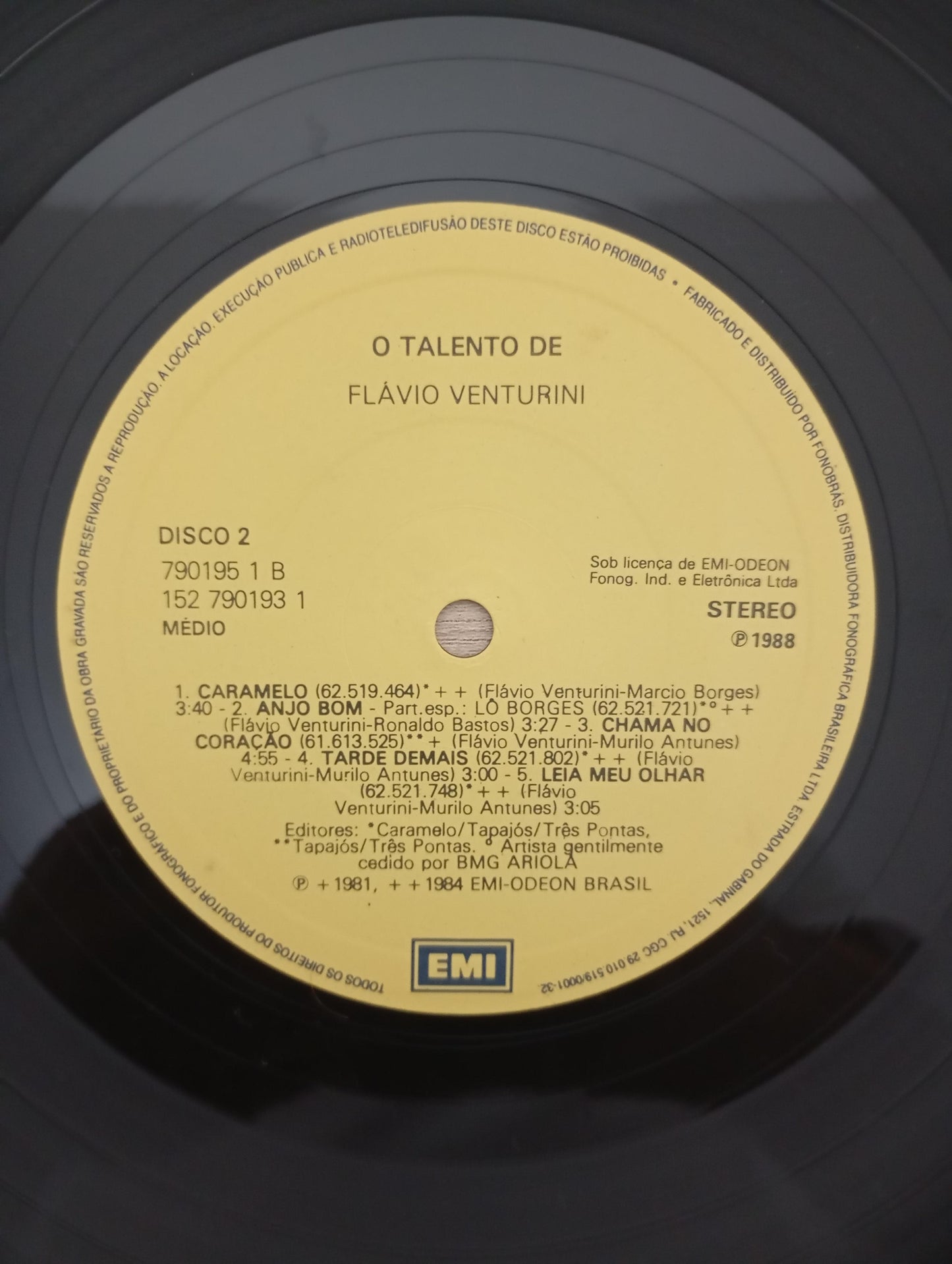 Lp Vinil Flávio Venturini O Talento De Duplo Com Encarte