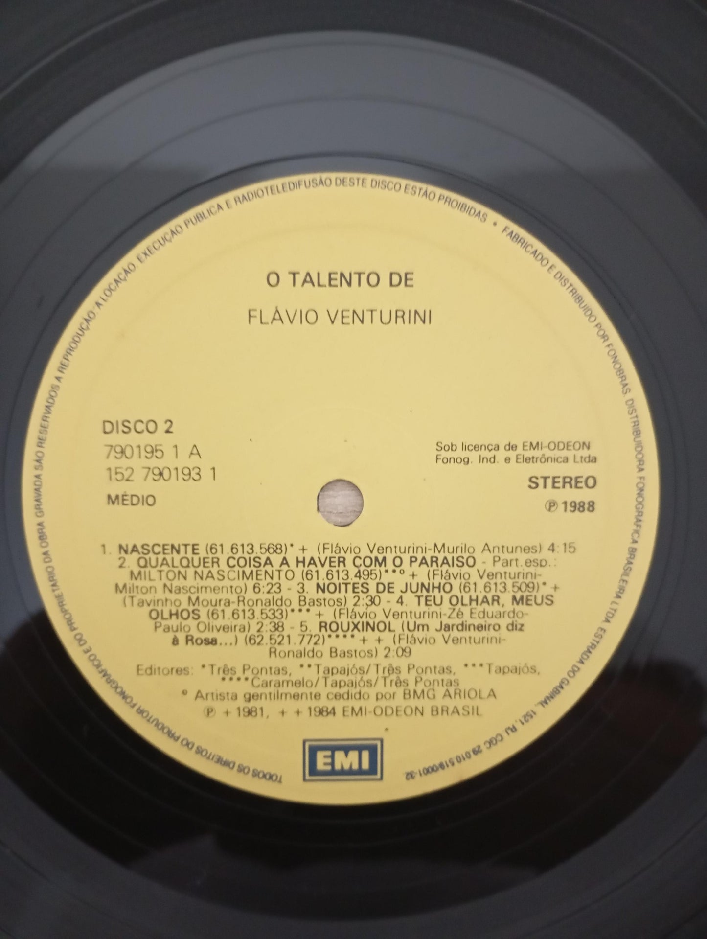 Lp Vinil Flávio Venturini O Talento De Duplo Com Encarte