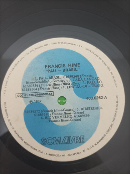 Disco Vinil Pau Brasil Francis Hime Com Encarte A