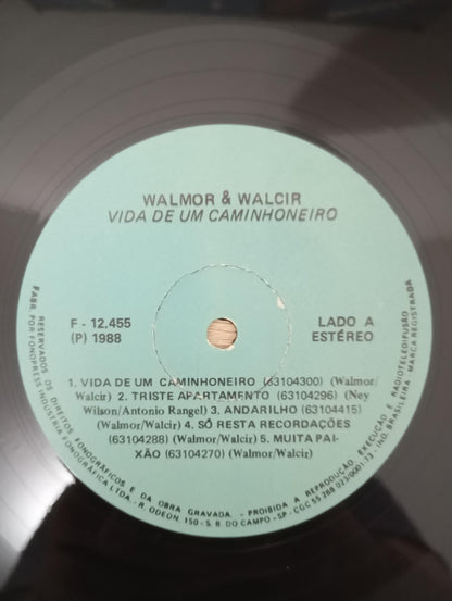 Lp Vinil Walmor e Walmir A Vida de Um Caminhoneiro