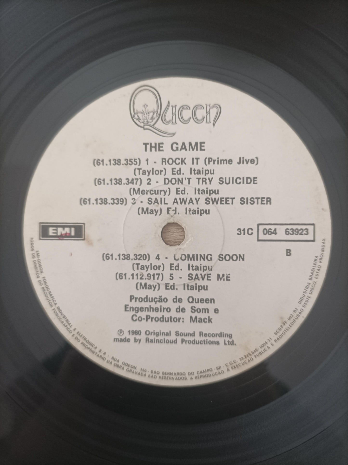 Disco Vinil The Game Queen A