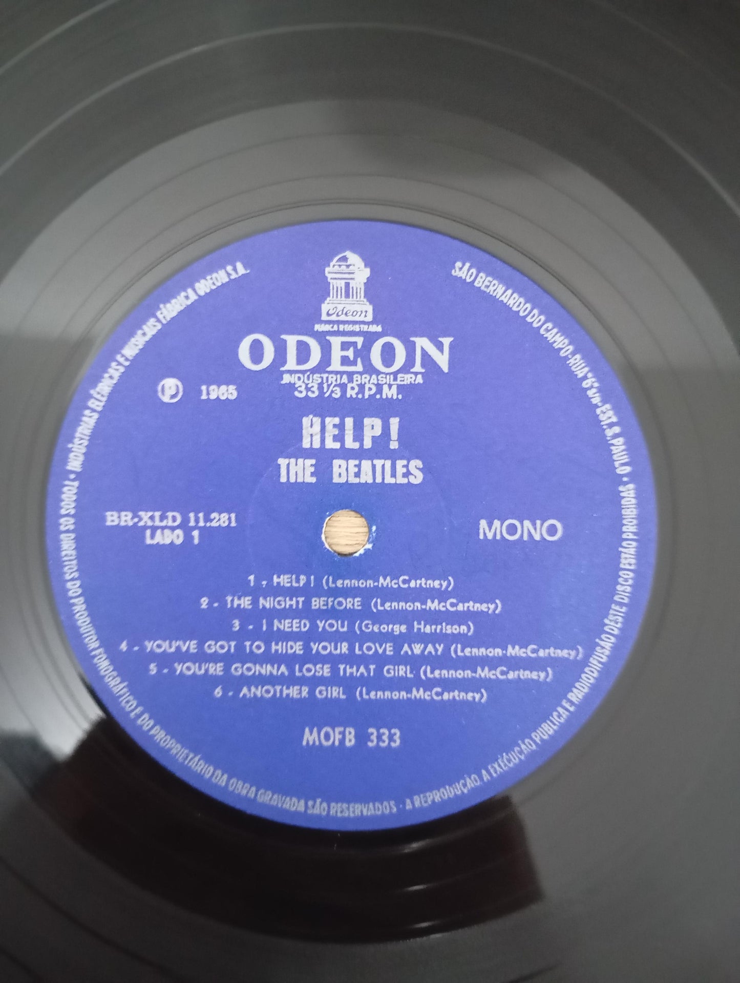 Disco Vinil Help! Mono The Beatles A