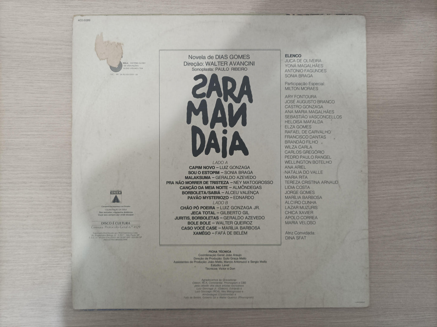 Lp Vinil Saramandaia 1976