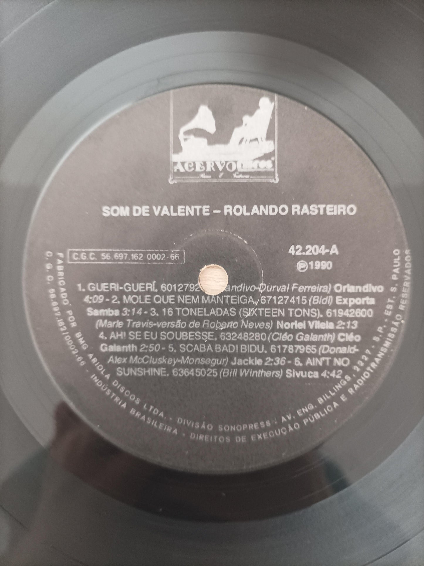 Lp Vinil Som de Valente Rolando Rasteiro