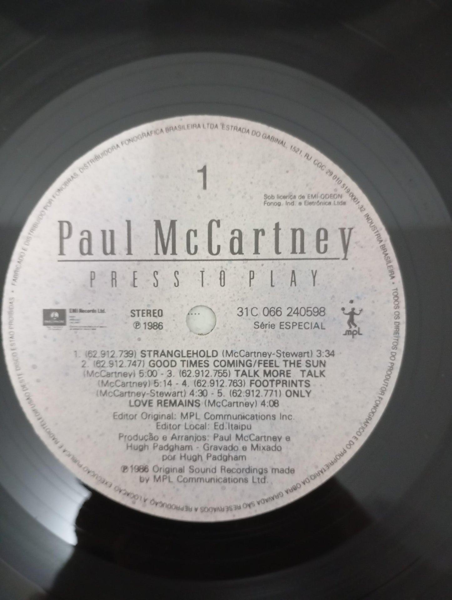 Lp Vinil Paul McCartney Press To Play Capa Dupla Com Encarte