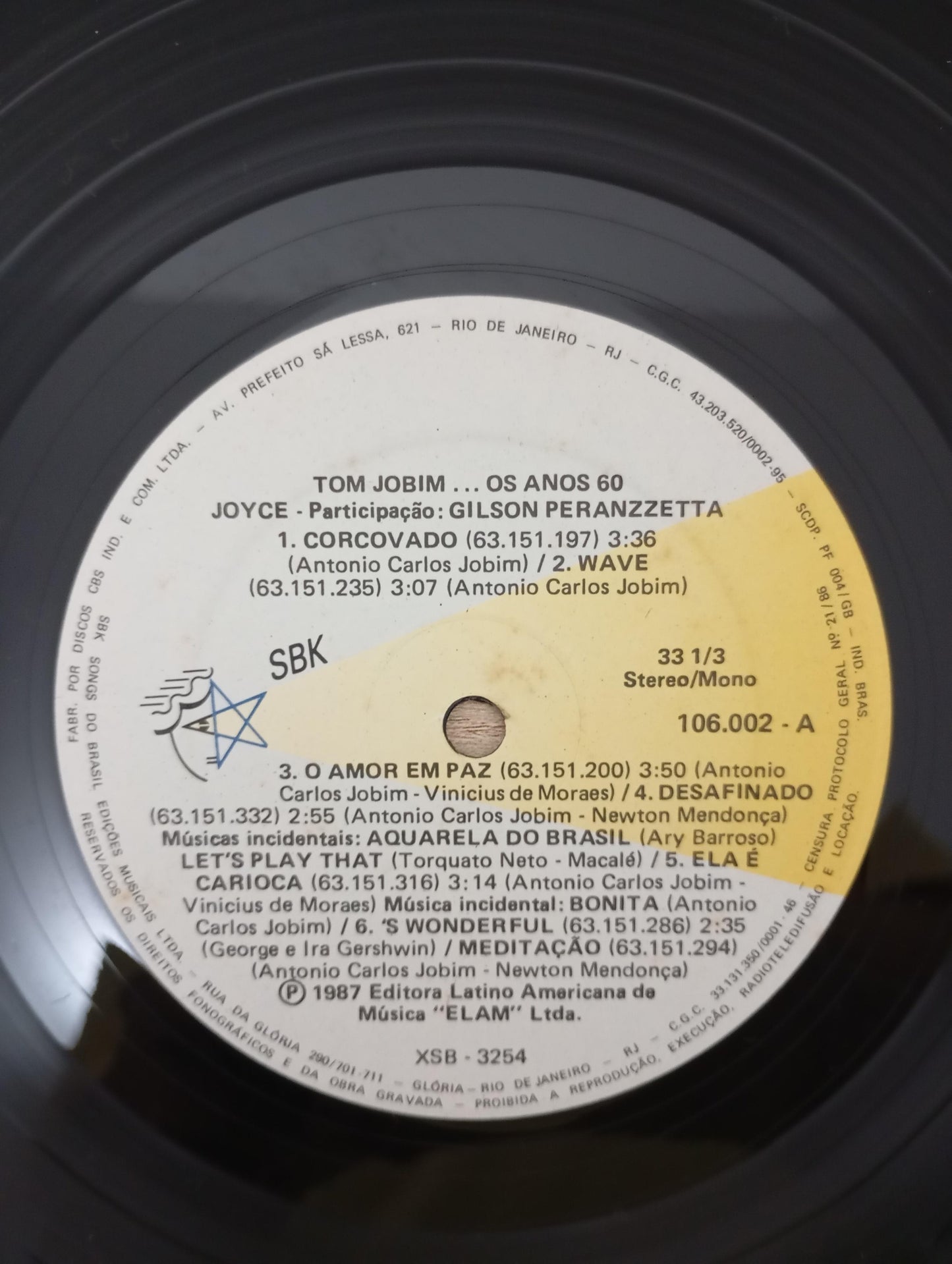 Lp Vinil Joyce Tom Jobim Os Anos 60