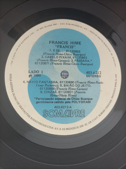 Lp Vinil Francis Hime 1980 Com Encarte