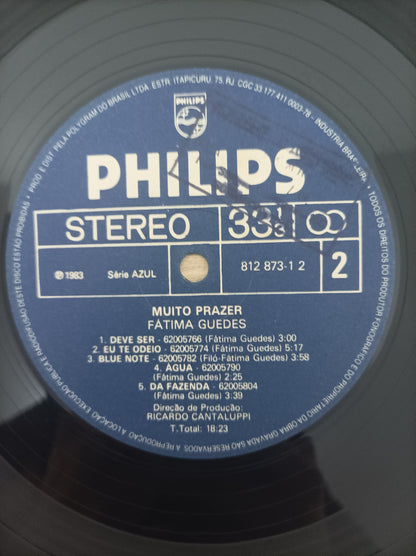 Lp Vinil Fátima Guedes Muito Prazer