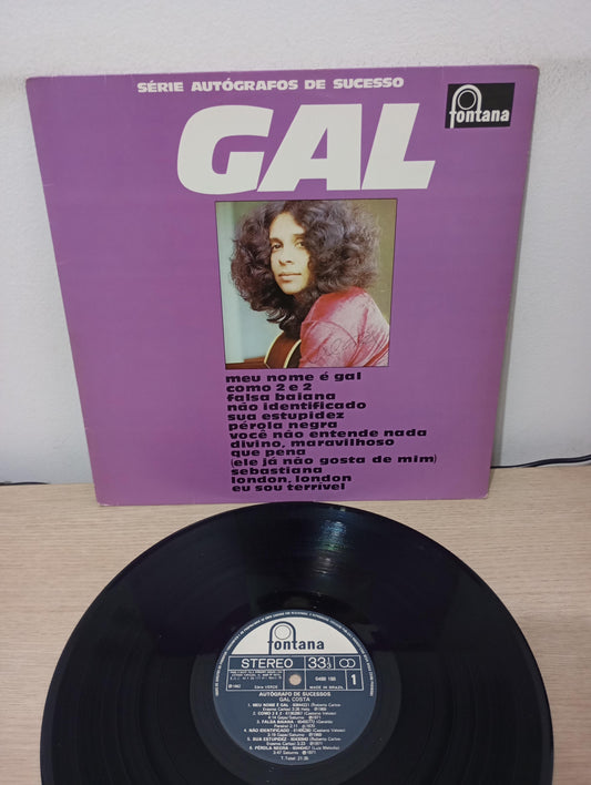 Disco Vinil Autógrafos de Sucesso Gal Costa A