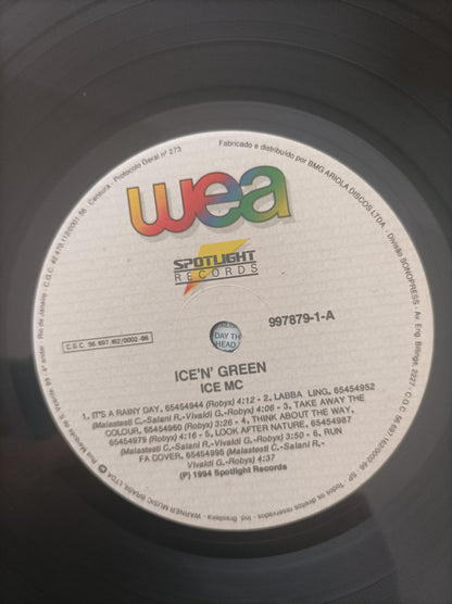 Lp Vinil Ice Mc Ice N Green Com Encarte