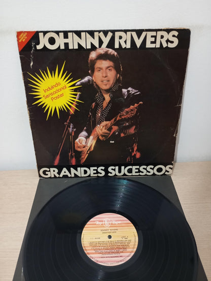 Lp Vinil Johnny Rivers Grandes Sucessos Com Encarte