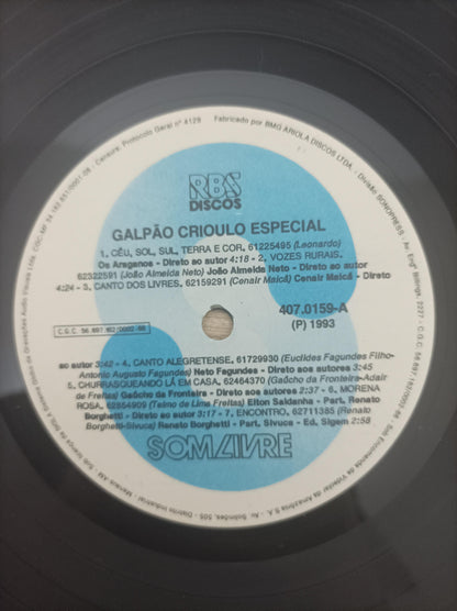 Lp Vinil Galpão Crioulo Especial