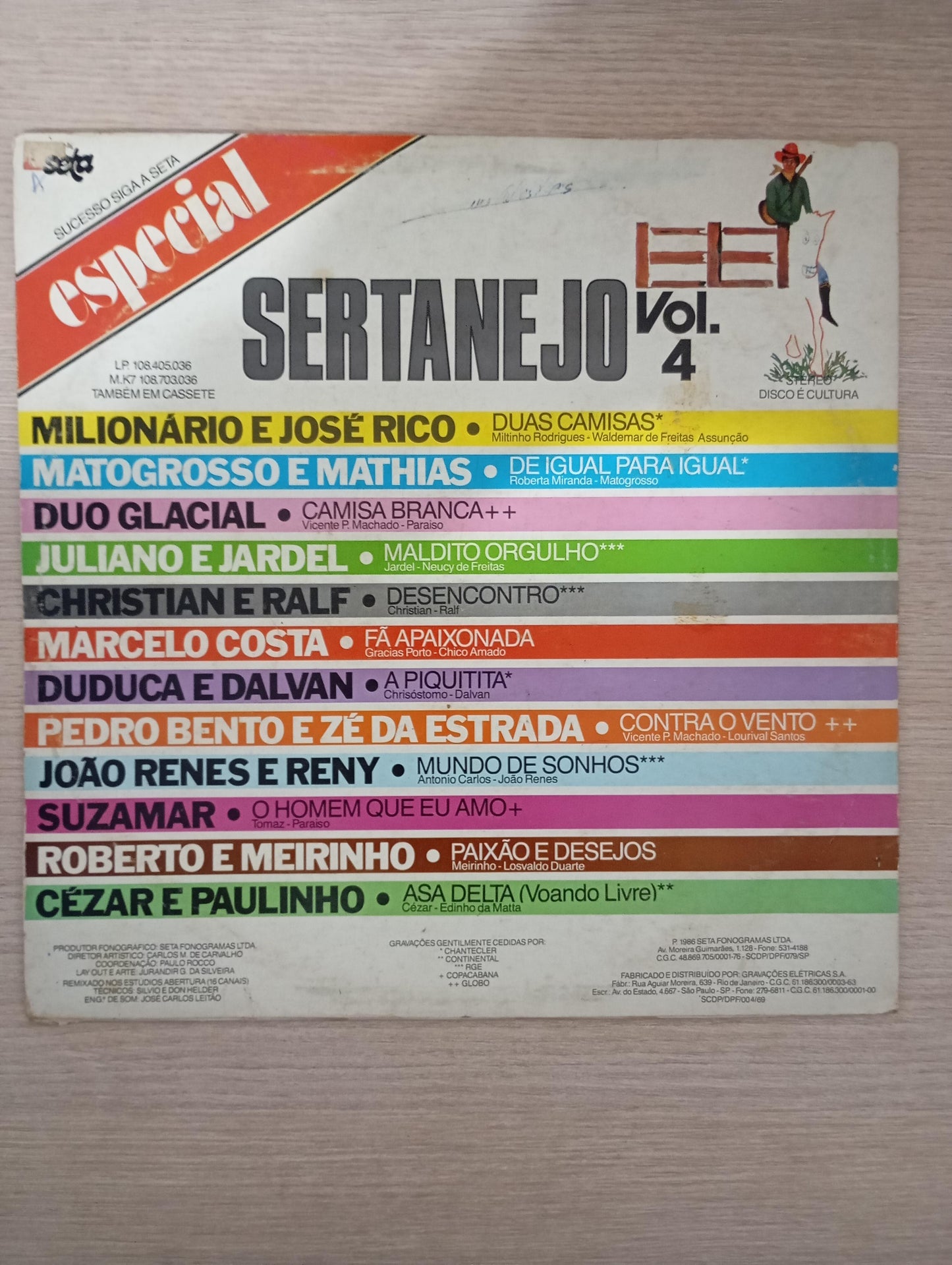 Lp Vinil Especial Sertanejo Vol. 4